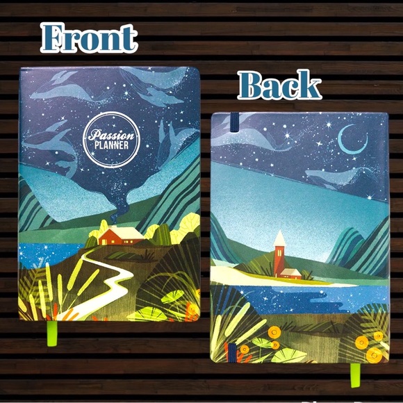 NEW!! SUNDAY WEEKLY 2023 PASSION PLANNER ALPINE LAKE - Picture 2 of 7